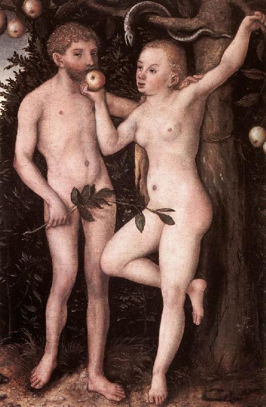 CRANACH, Lucas the Elder Adam and Eve 05 Spain oil painting art